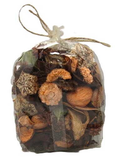 Just Browsing orange peel potpourri in a clear bag, filled with natural dried botanicals for home fragrance