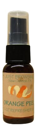 Just Browsing orange peel potpourri refresher oil in a spray bottle for home fragrance
