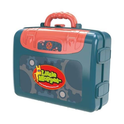 Family Games America Little Moppet kids carrycase play set with sturdy handle and colorful design