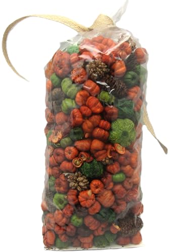 Shoots Roots and Leather Boots botanical bowl filler with dried orange and green decorative elements in clear bag