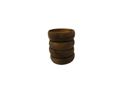 Stack of Home Essentials natural acacia wooden bowls with smooth finish for kitchen use