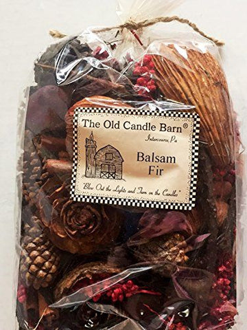 Old Candle Barn Balsam Fir Potpourri Large Bag - Perfect Winter or Christmas Decoration or Bowl Filler - Well Scented