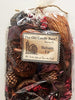 Old Candle Barn balsam fir potpourri bag with pine cones, dried berries, and natural scent elements