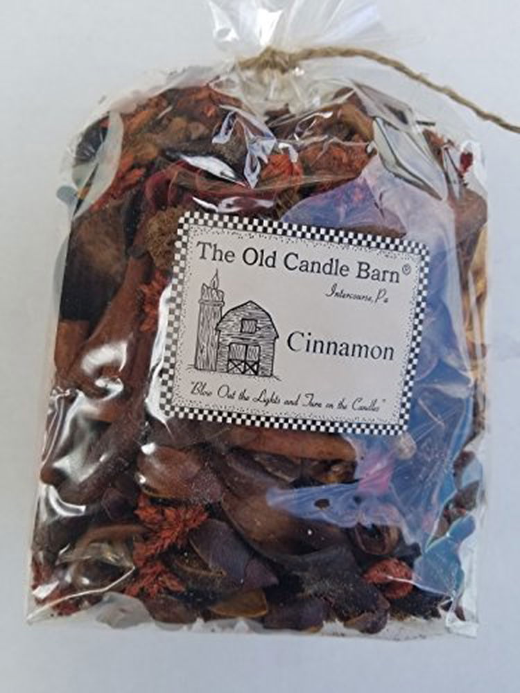 Large bag of cinnamon potpourri from Old Candle Barn with aromatic spices for home fragrance