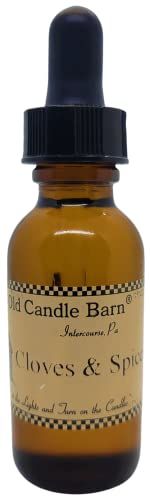 Old Candle Barn Cloves and Spice Potpourri Oil in amber glass bottle with dropper for home fragrance