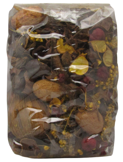 Old Candle Barn lemon scented bowl filler potpourri with dried natural elements in clear plastic bag