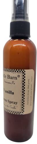 Old Candle Barn vanilla potpourri spray for home in amber bottle for refreshing scent