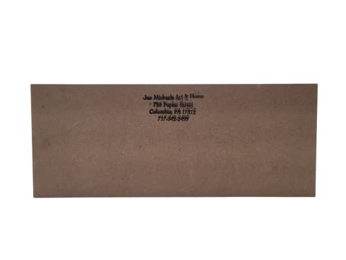 Jan Michaels Art and Home wooden plaque back view displaying contact information gift ideas sarcastic signs