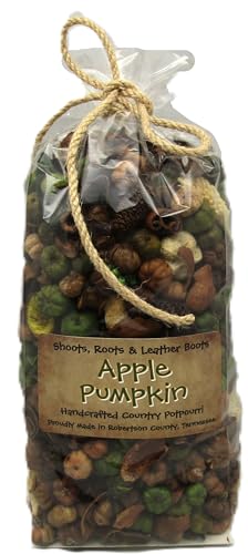 Shoots, Roots & Leather Boots apple pumpkin potpourri bag with natural decorations and earthy tones