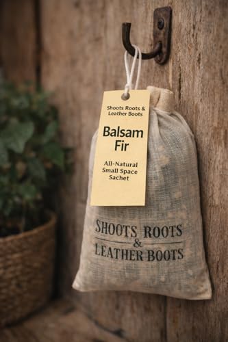 Balsam fir sachet for home by Shoots, Roots & Leather Boots for adding fresh scent to small spaces