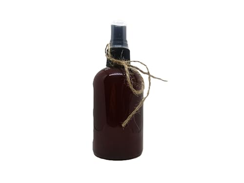 Shoots Roots and Leather Boots cedarwood room spray in dark brown bottle with black spray top and twine decoration