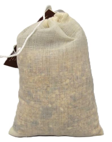 Honeysuckle sachet for home in a natural burlap bag for freshening up spaces