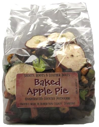 Baked Apple Pie potpourri bag with dried apple slices and spices rustic autumn potpourri handmade country scent