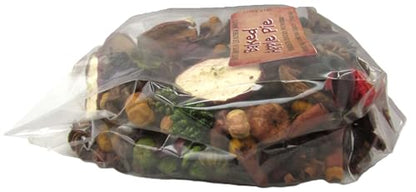 Bag of rustic autumn potpourri handmade with dried apple slices cinnamon pods and botanicals