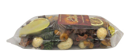 Shoots, Roots & Leather Boots Citrus & Sunflower Potpourri in a clear bag with natural elements