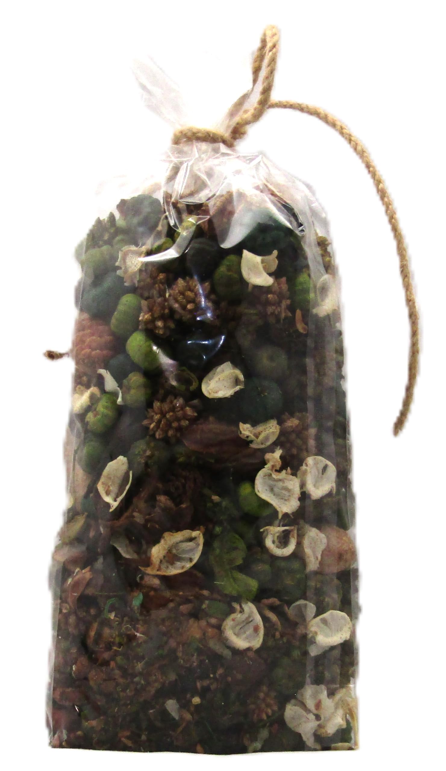 Spiced Bartlett Pear Potpourri in a clear bag with natural twine for home fragrance decor