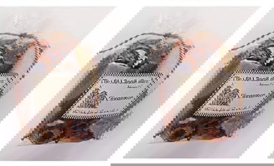 Old Candle Barn Cinnamon Potpourri for home in a clear bag with decorative label