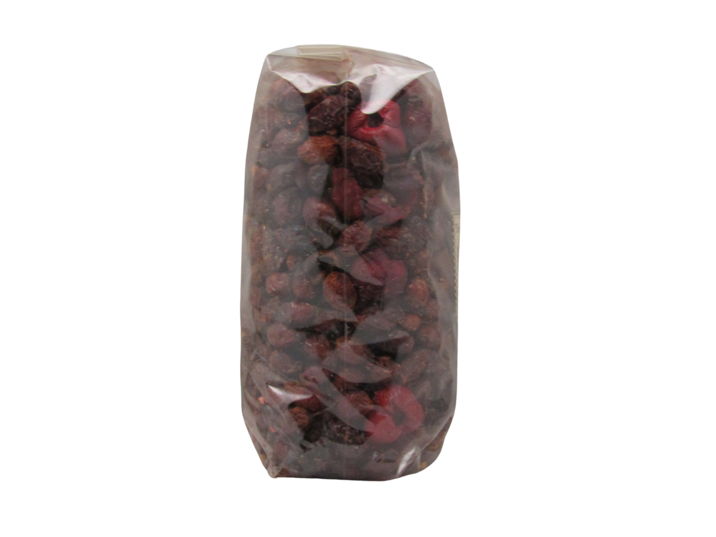 Cinnamon rosehips potpourri packaged in a clear plastic bag for aromatic home decor