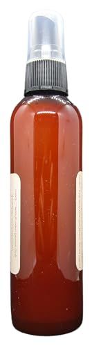 Old Candle Barn lavender room spray in amber bottle with clear plastic spray cap for freshening home spaces