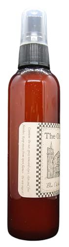 Old Candle Barn lavender room spray in amber bottle with black spray nozzle and white label
