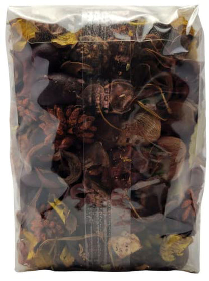 Old Candle Barn autumn blend potpourri in clear packaging with natural dried botanicals