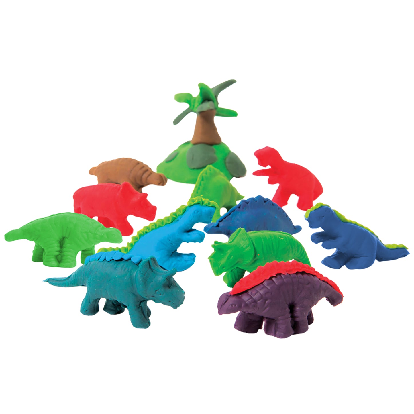 Family Games America dinosaur modeling dough kit with colorful molded dinosaur figures and volcano play set